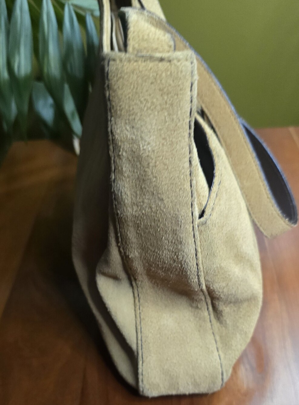 Vintage Ralph Lauren Y2K Genuine Suede Shoulder Bag - Picture 7 of 13
